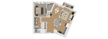 Lenox Burnet Apartments in Austin, Texas A8 Floor Plan
