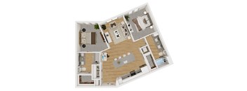 Lenox Burnet Apartments in Austin, Texas B3 Floor Plan