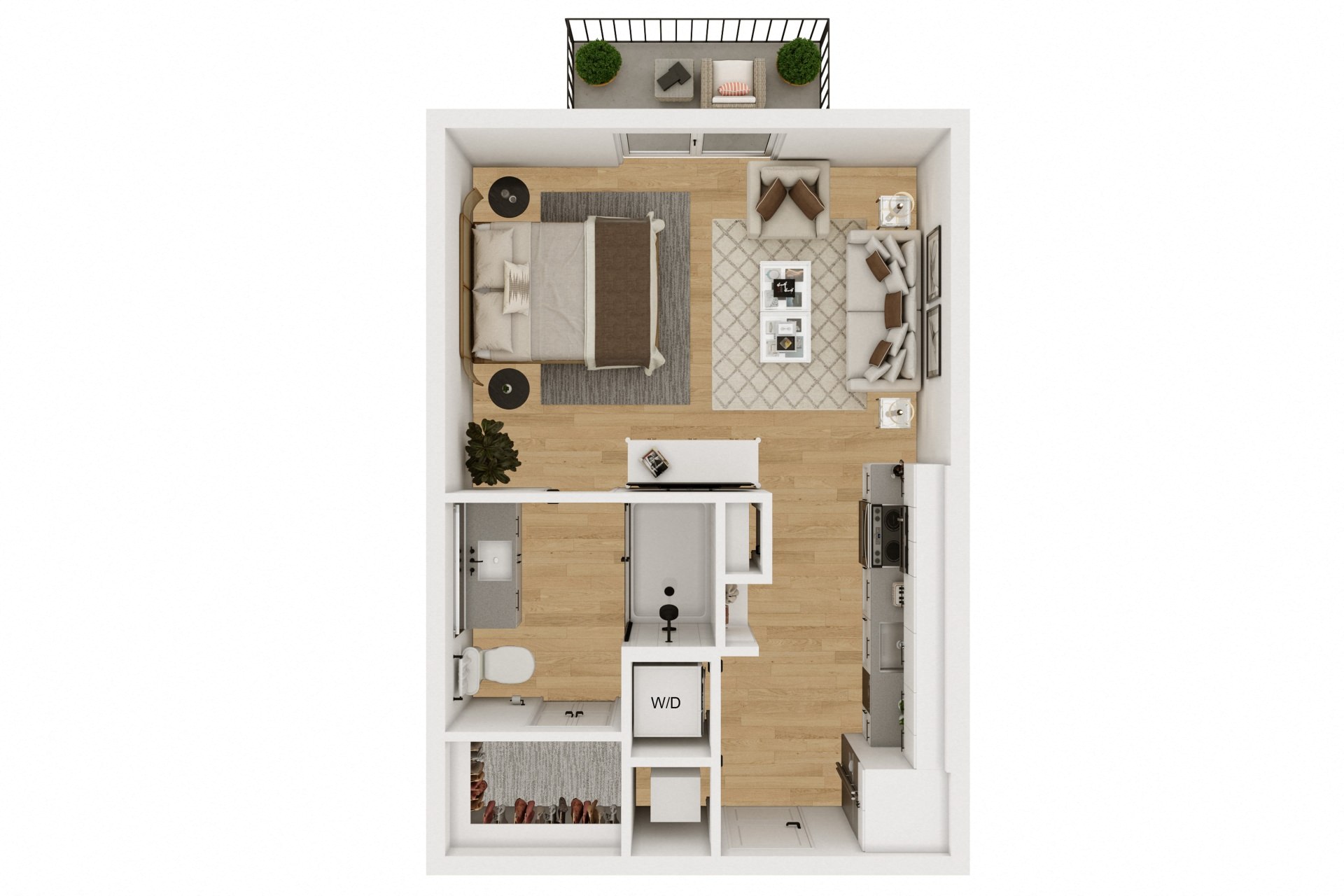 Lenox Burnet Apartments in Austin, Texas S1 Floor Plan
