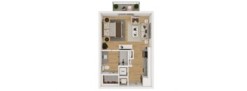 S1 Floor Plan at Lenox Burnet, Austin Texas