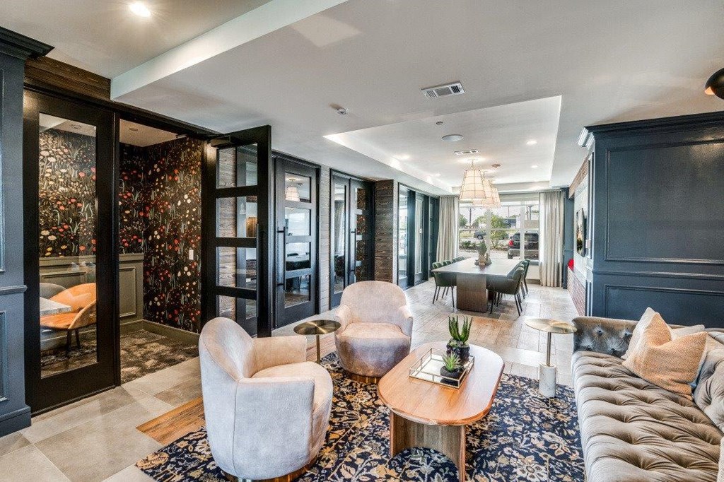 Lenox Cooper Apartments in Arlington, Texas Clubhouse Lounge