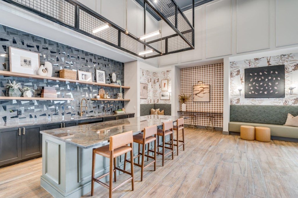 Lenox Cooper Apartments in Arlington, Texas Clubhouse Kitchen