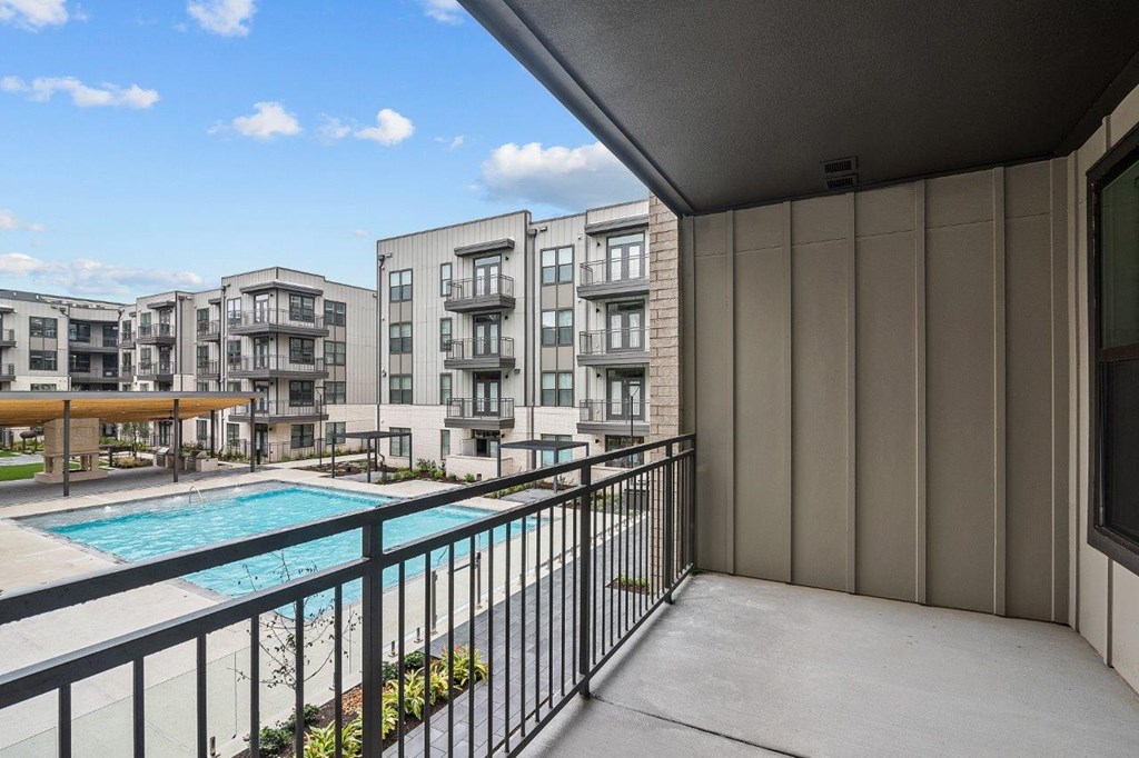 Lenox Katy Crossing Private Balcony with Pool View