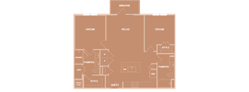 Lenox Park Apartments in Austin, Texas B3 Floor Plan