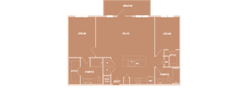 Lenox Park Apartments in Austin, Texas B4 Floor Plan