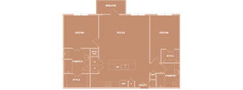 Lenox Park Apartments in Austin, Texas B5 Floor Plan