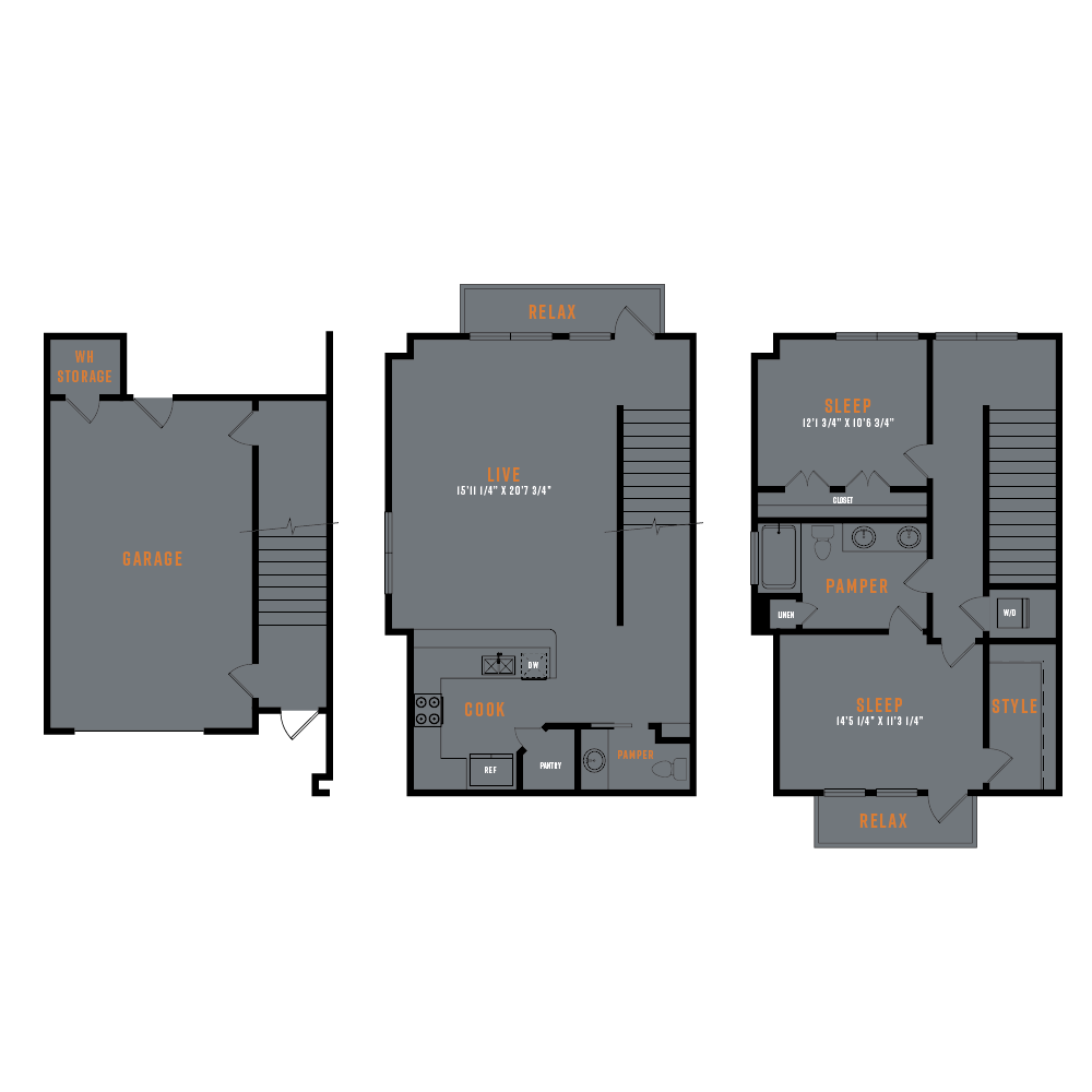 Lenox SoCo 2D Floor Plans - B9