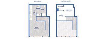 a blueprint of a floor plan of a house