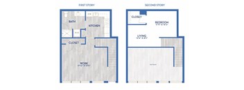 a blueprint of a floor plan of a house