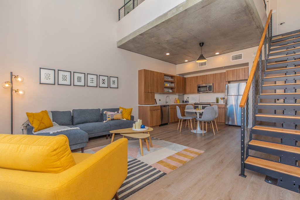 Living Room With Loft Area at The Benedictine, Arizona