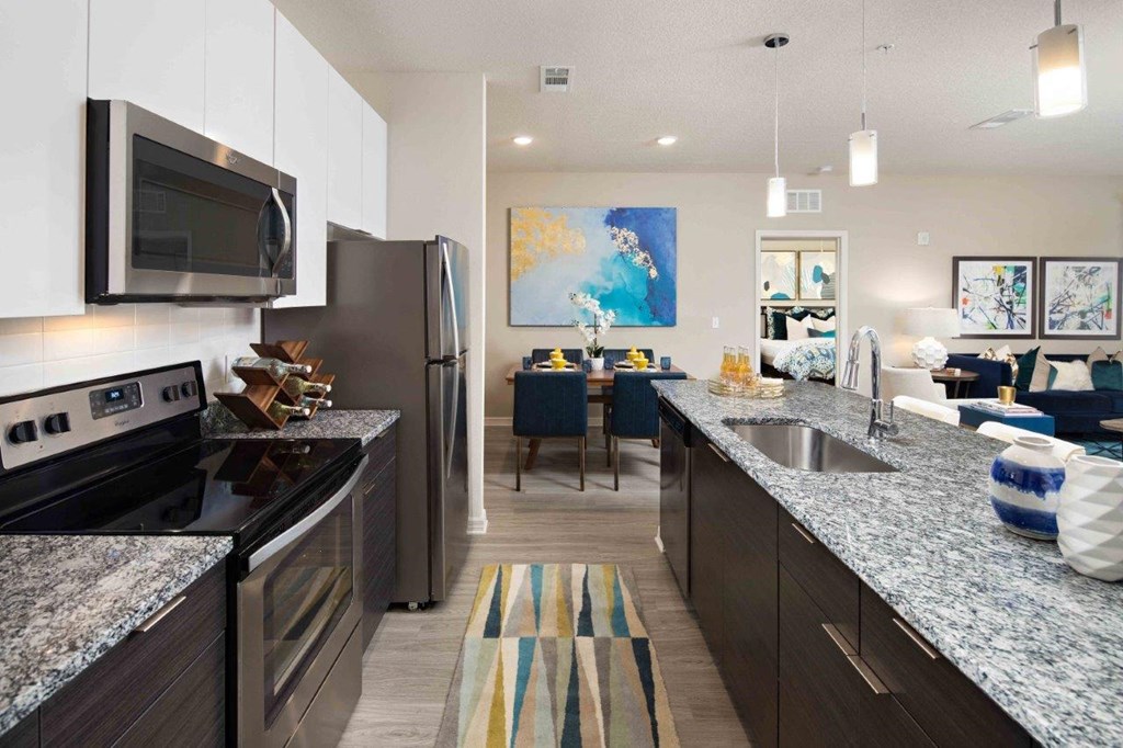 M South Apartments Model Kitchen