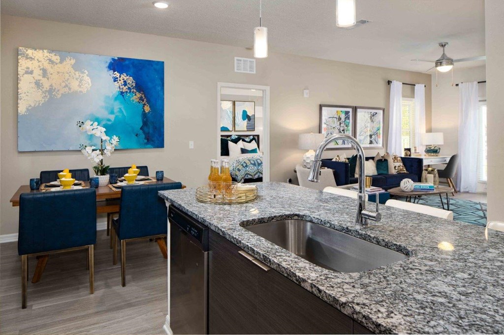 M South Apartments Model Kitchen