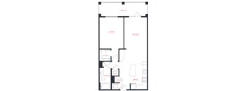 M South Apartments A4 Floor Plan