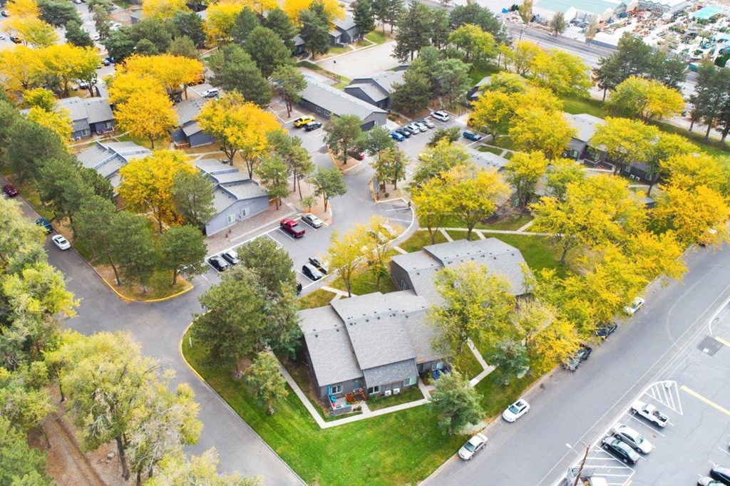 Aerial View of Maple Ridge Apartments