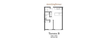 Meetinghouse Apartments Tacoma B Floor Plan