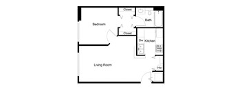 Met Spires Apartments 2D Floor Plan - 610.2