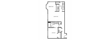 Met Spires Apartments 2D Floor Plan - 710
