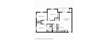 Mill Creek Apartments Kingfisher Floor Plan