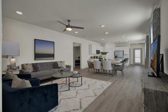 Millbrook Commons Model Living Room and Dining Area