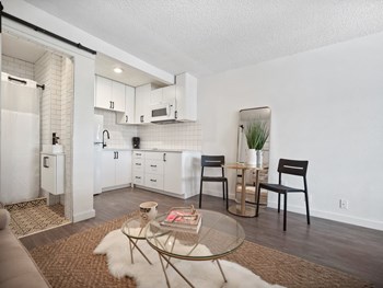 The Imperial Apartments Model Studio Kitchen and Dining Table - Photo Gallery 5