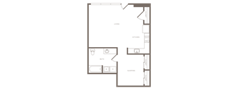 The Wilcox Apartment 2D Floor Plan - A14