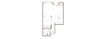 The Wilcox Apartment 2D Floor Plan - A16