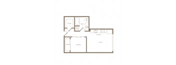 The Wilcox Apartments A3 2D Floor Plan