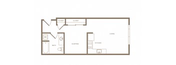The Wilcox Apartments A4 2D Floor Plan