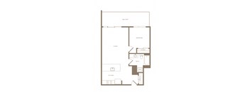 The Wilcox Apartments A8 2D Floor Plan