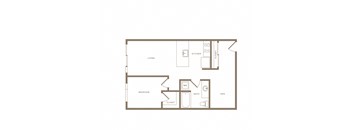 The Wilcox Apartments A9 2D Floor Plan