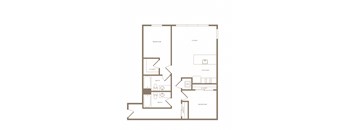 The Wilcox Apartments B4 2D Floor Plan