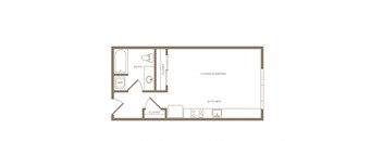 The Wilcox Apartments S1 2D Floor Plan