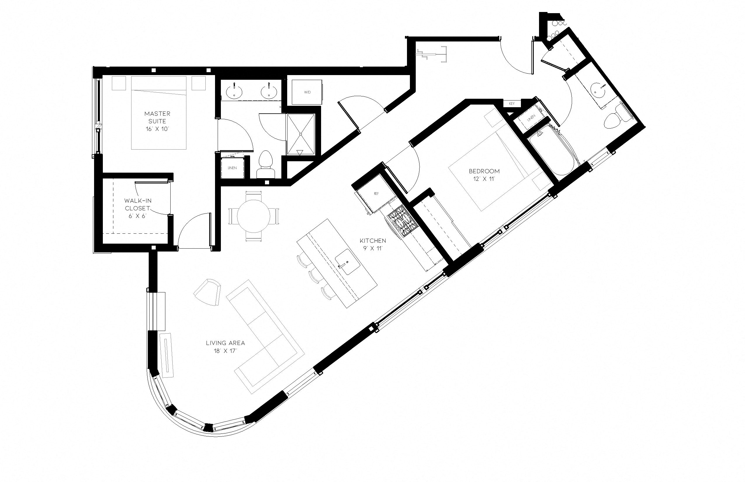 Multnomah Station C2 Floor Plan
