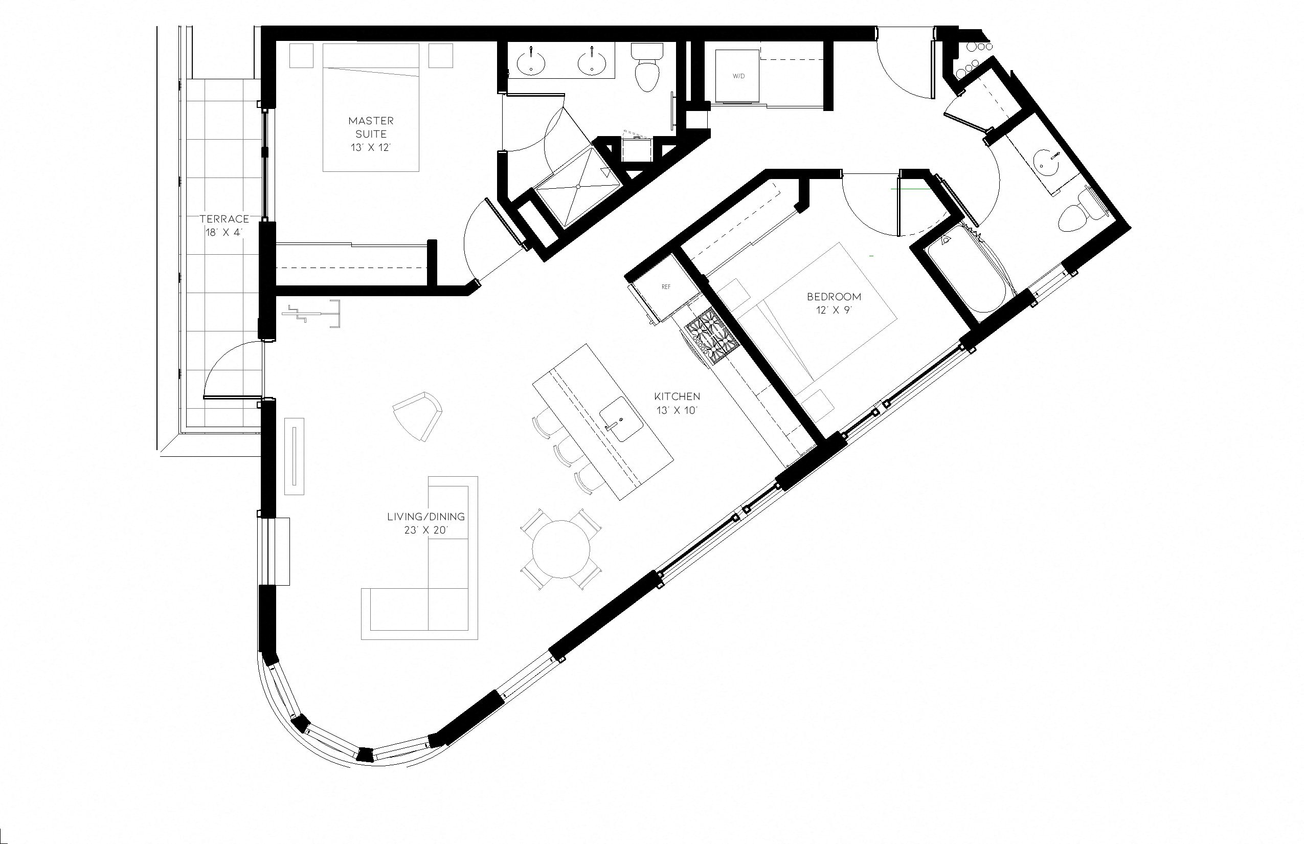 Multnomah Station C3 Floor Plan
