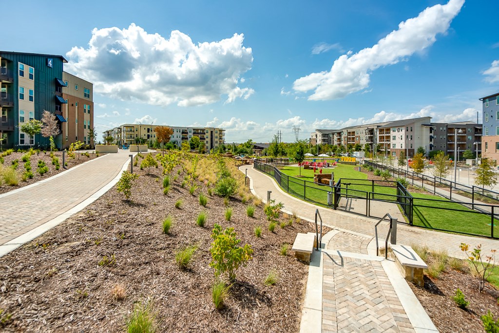 Discovery at the Realm Apartments walking path