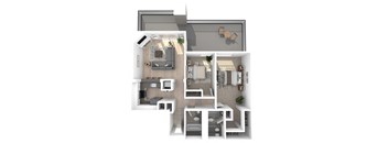 Villaggio on Yarrow Bay Apartments Naples Renovated Floor Plan