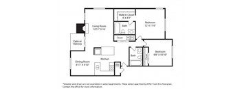 Nickel Creek Apartments in Lynwood, Washington B2 Floor Plan
