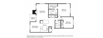 Nickel Creek Apartments in Lynwood, Washington B2 Floor Plan