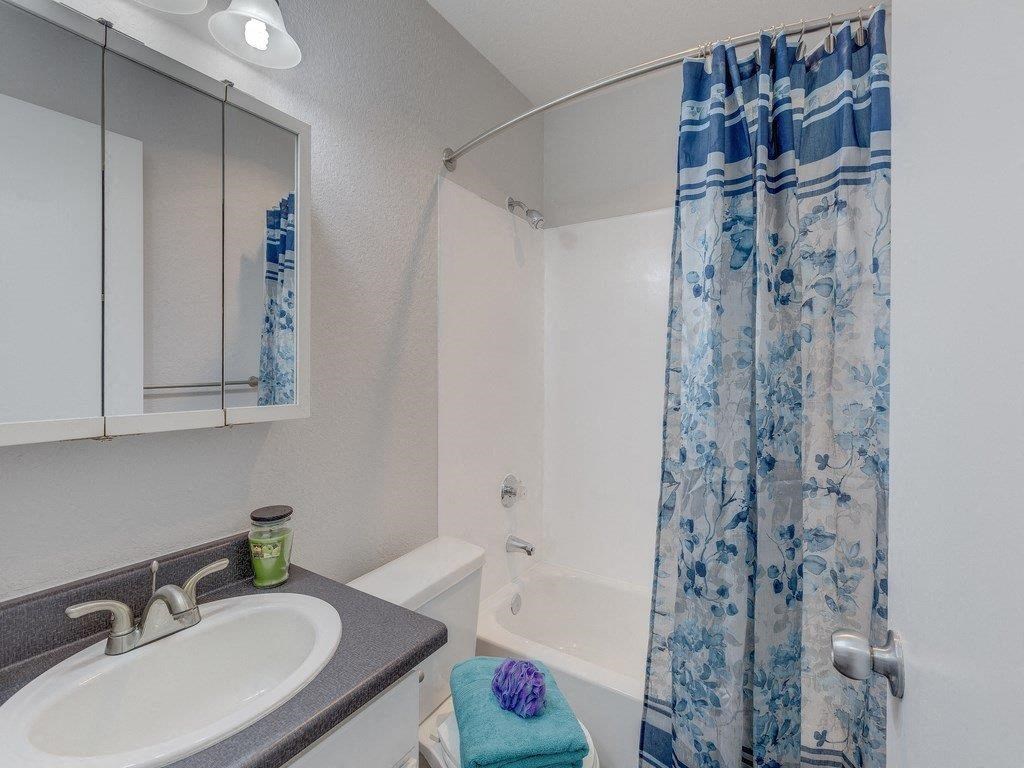 Nickel Creek Apartments in Lynwood, Washington Model Bathroom with Bathtub