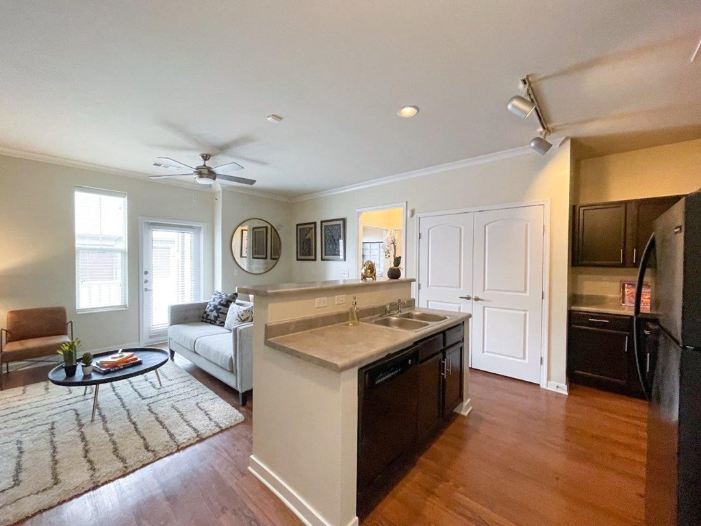 North Gate Apartment Homes Model Kitchen with Island