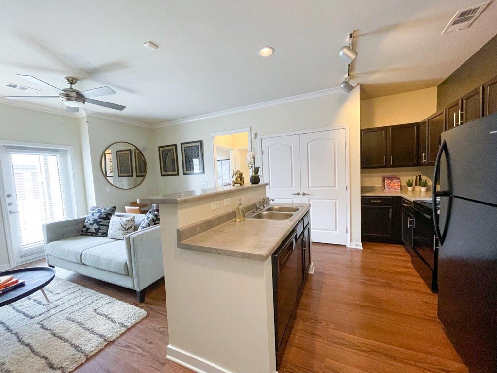 North Gate Apartment Homes Model Kitchen with Island