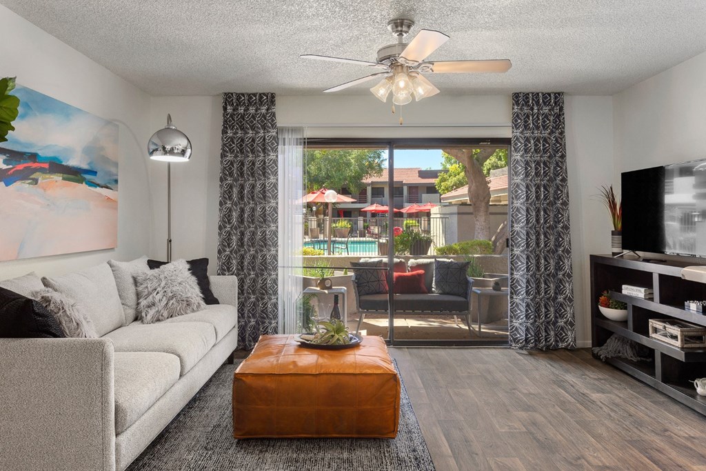 North Mountain Village Living Room with Private Patio