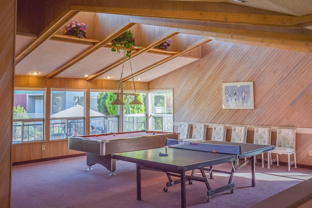 Northpoint Apartments Clubhouse Billiards and Ping Pong Table