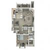Northtowne Summit Apartments A1 3D Floor Plan Northtowne Summit Apartments A1 3D Floor Plan