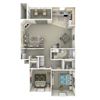 Northtowne Summit Apartments B1 3D Floor Plan Northtowne Summit Apartments B1 3D Floor Plan
