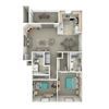 Northtowne Summit Apartments C1 3D Floor Plan Northtowne Summit Apartments C1 3D Floor Plan