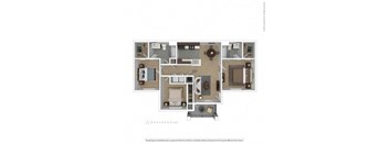 Three bedroom Floor Plan