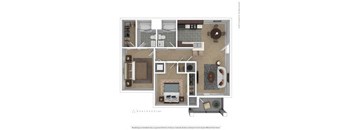 Two bedroom Floor Plan