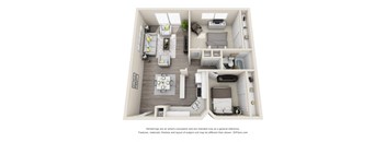Ocean Breeze Villas 2x1 D Floor Plan