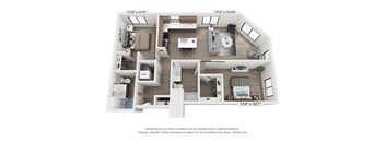 Old Town Lofts 2x2G Floor Plan